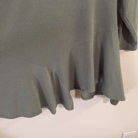 Soft Surroundings Sage Green Tunic Flared Hem - Picture 4 of 5